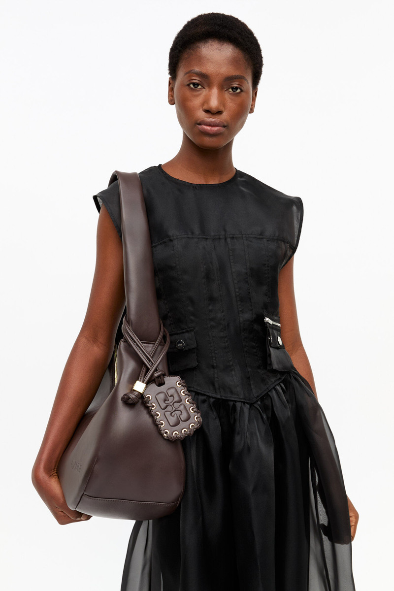 BROWN MEDIUM HOBO BAG 9