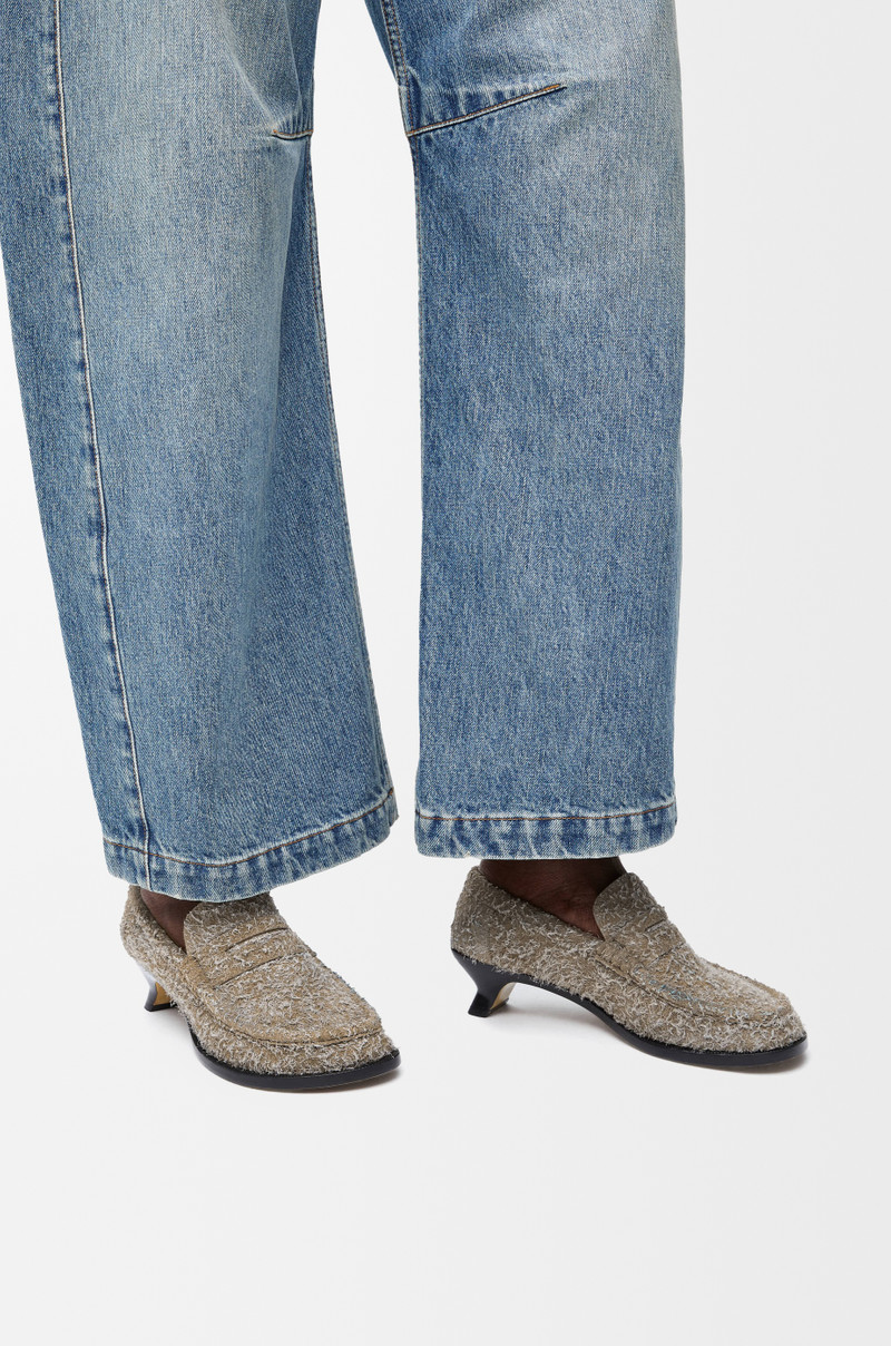 Loewe Campo loafer in brushed suede outlook