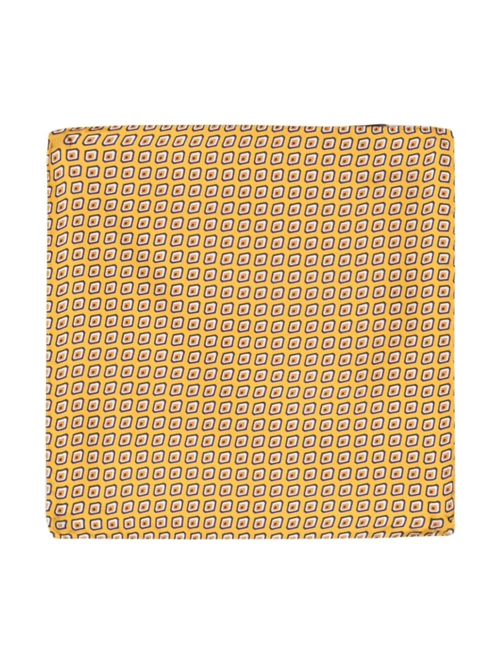 graphic-print silk pocket square - 1