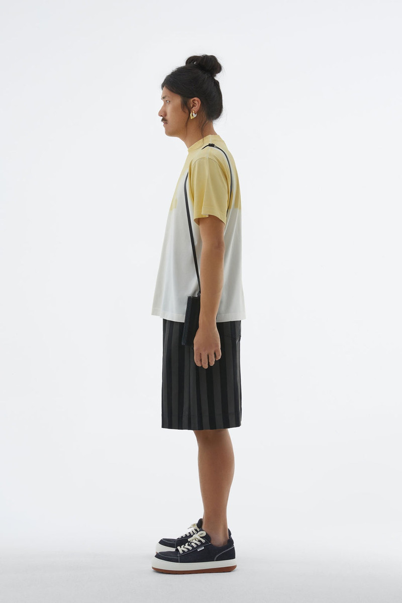 HAND SPRAYED LIGHT YELLOW T-SHIRT 6