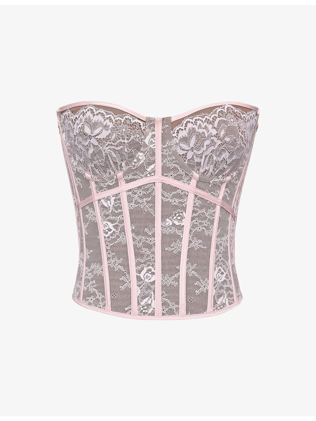 Ayana Corset Lace and Satin Top - 1