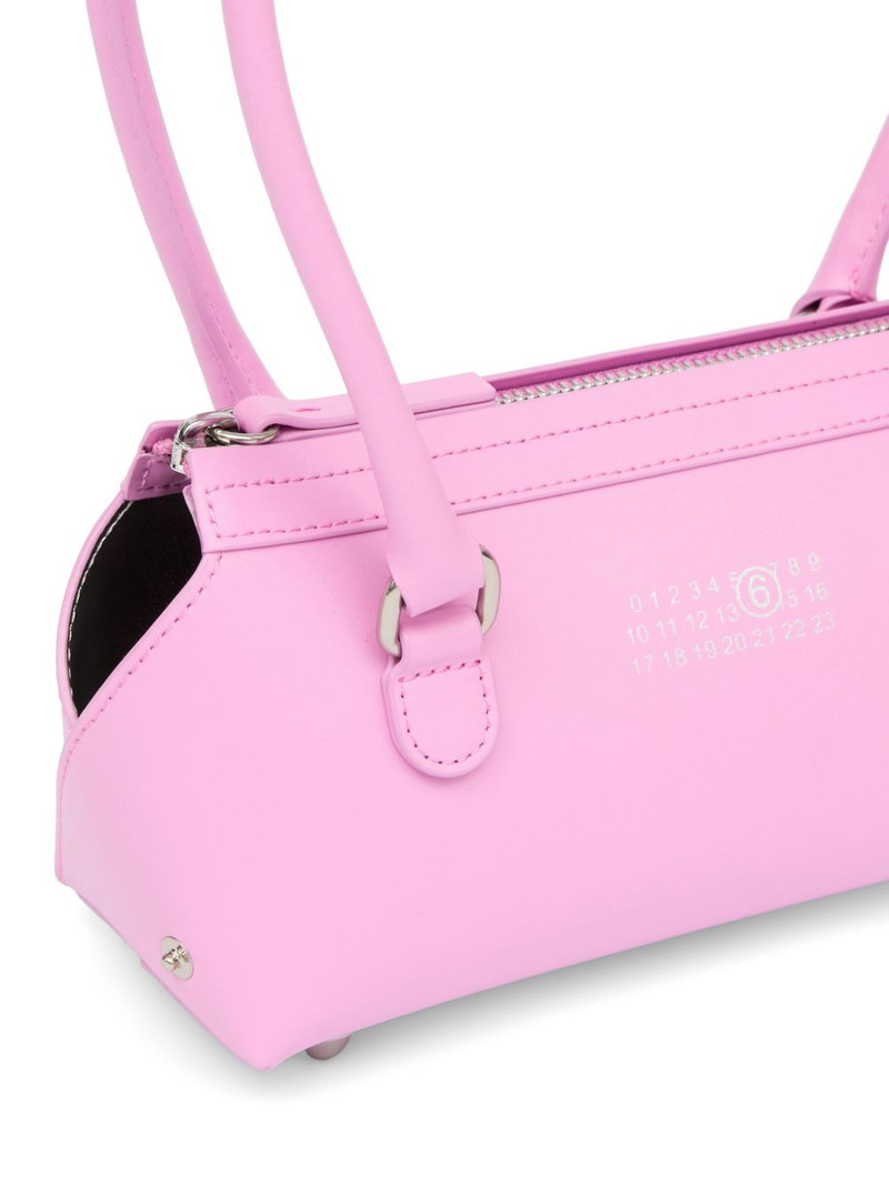 mini Bauletto J zip leather shoulder bag 6