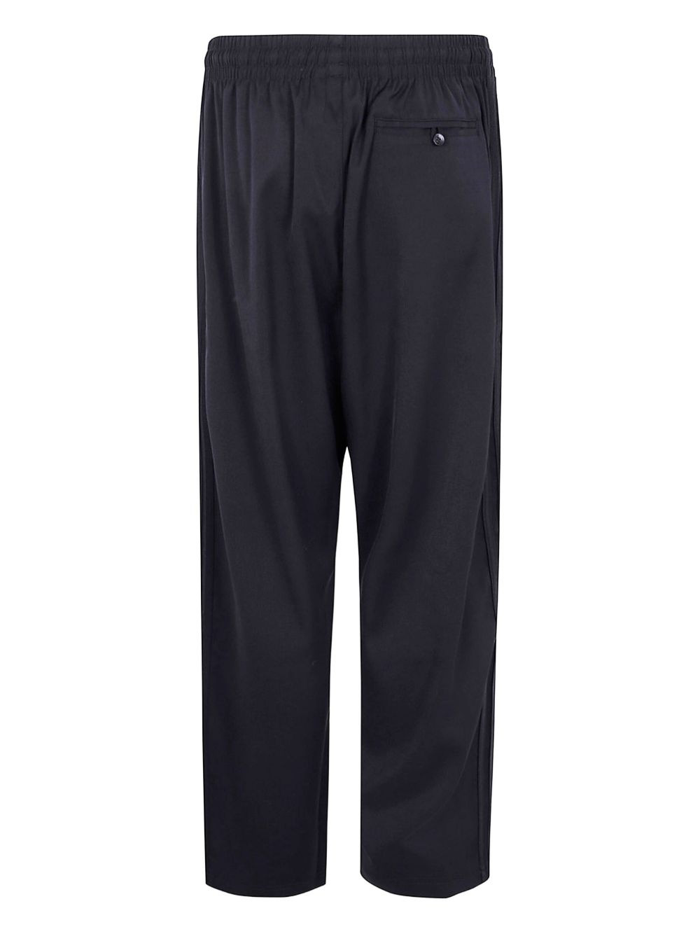 elastic-waist straight-leg trousers - 3