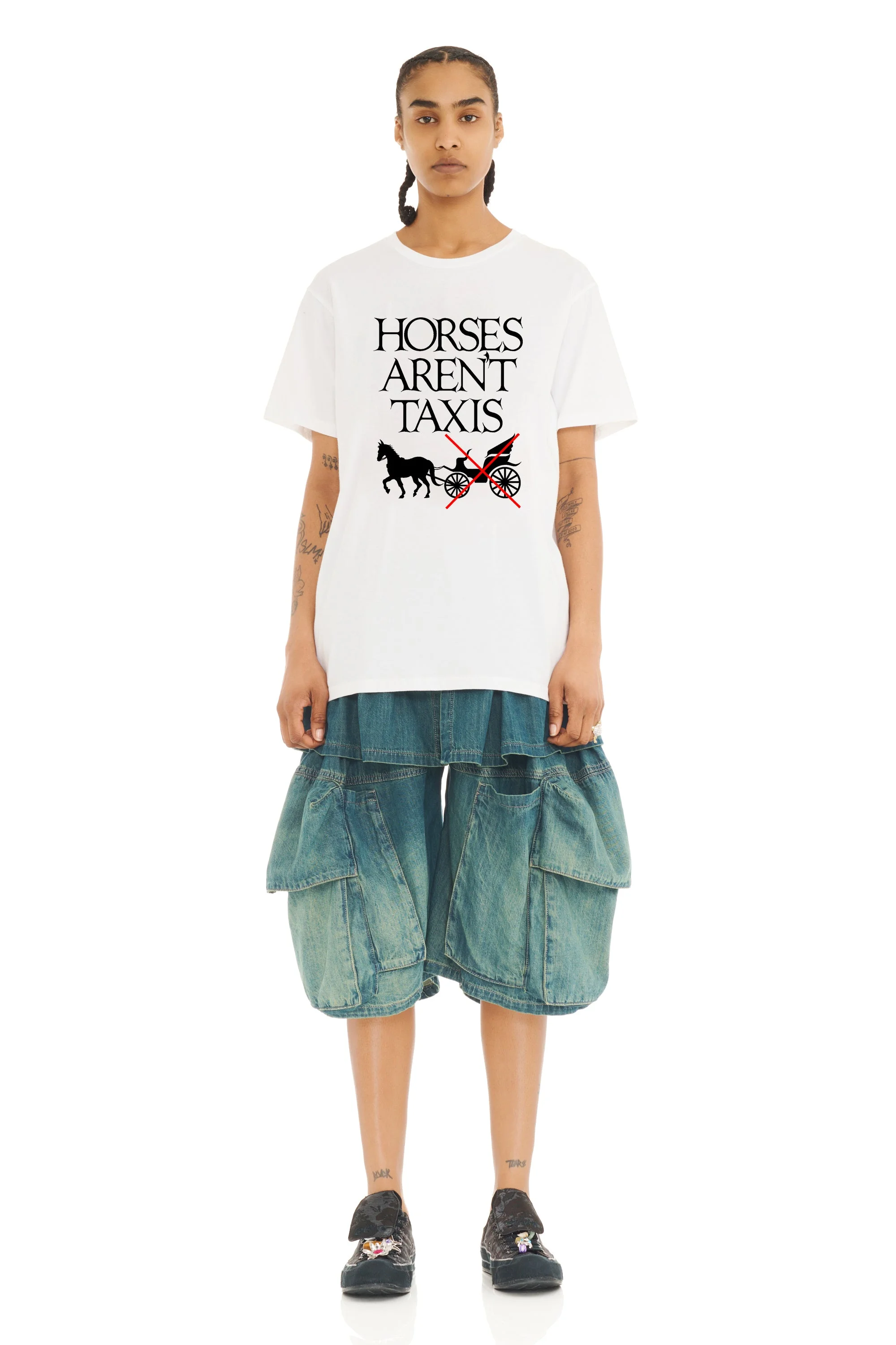 HORSES AREN'T TAXIS TEE x PETA - 1