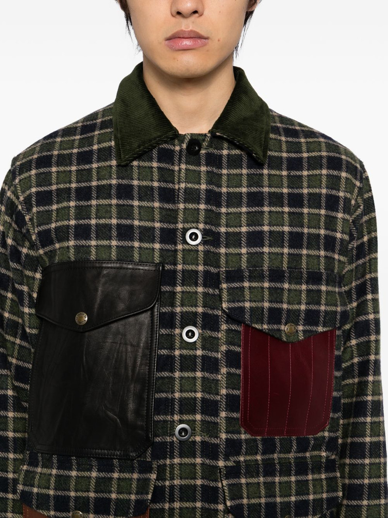 check patchwork jacket 5