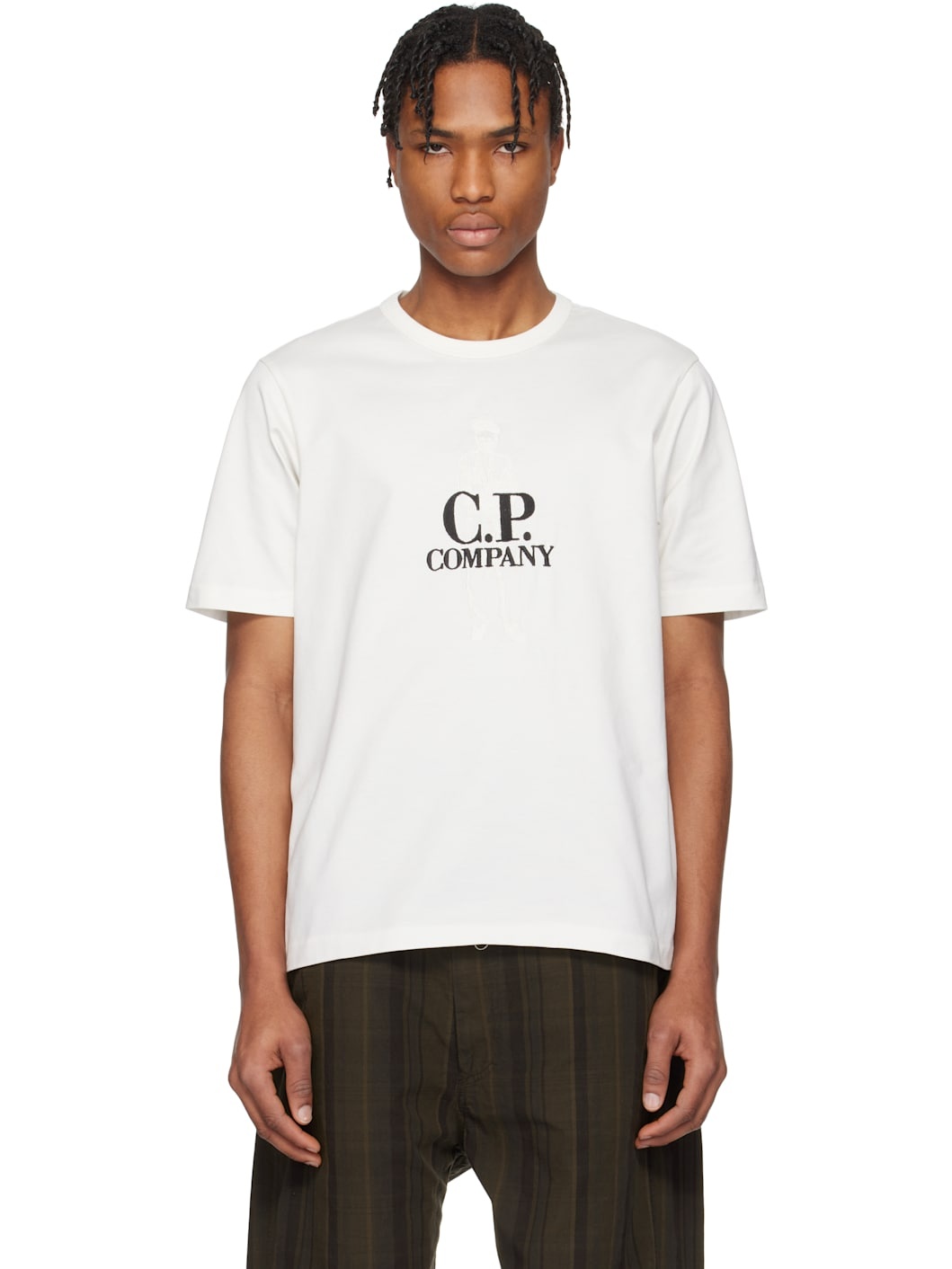 C. P. Company Off-White 30/2 Mercerized Jersey Twisted British Sailor T-shirt - 1