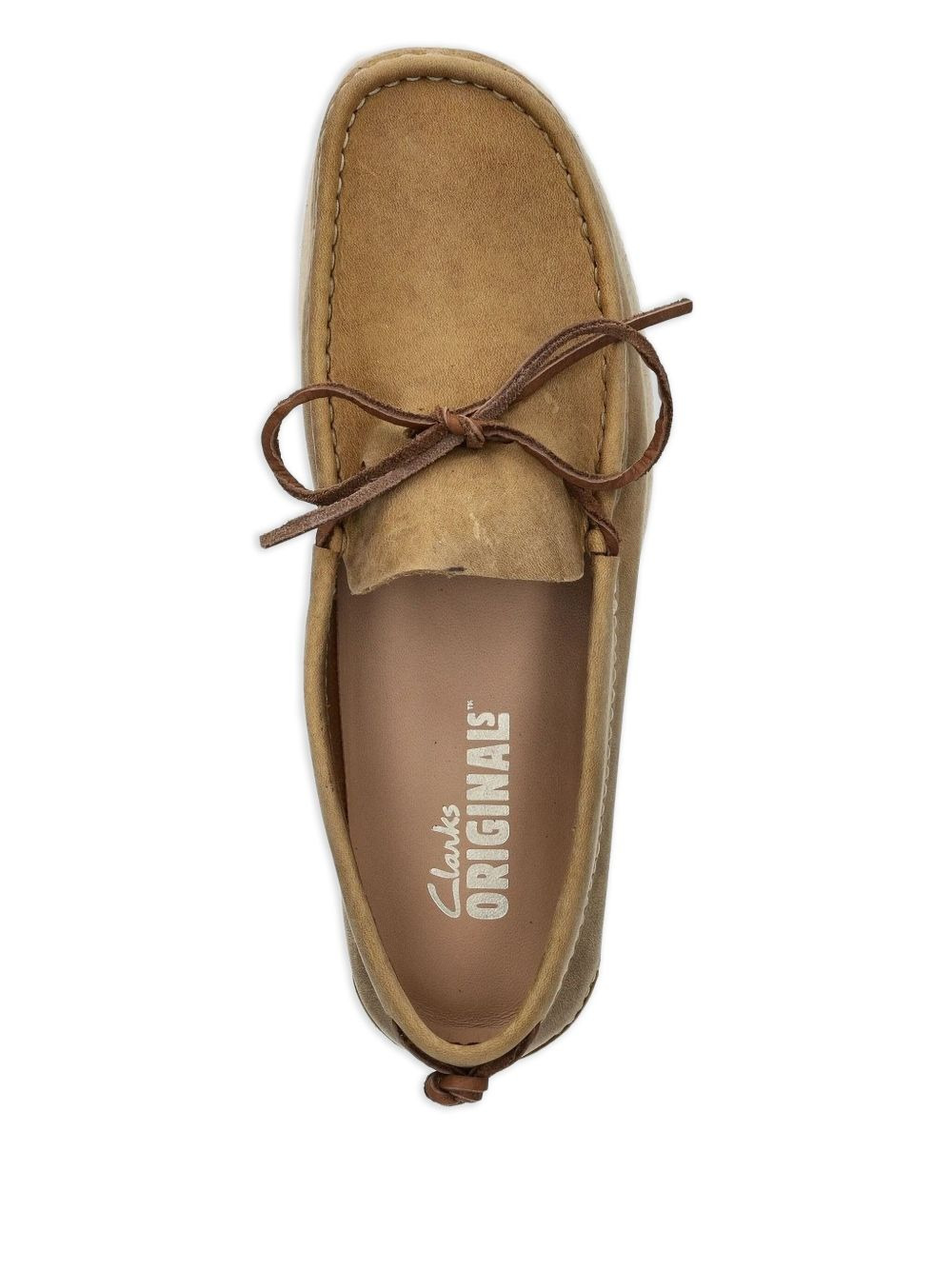 leather lace-up loafers - 3