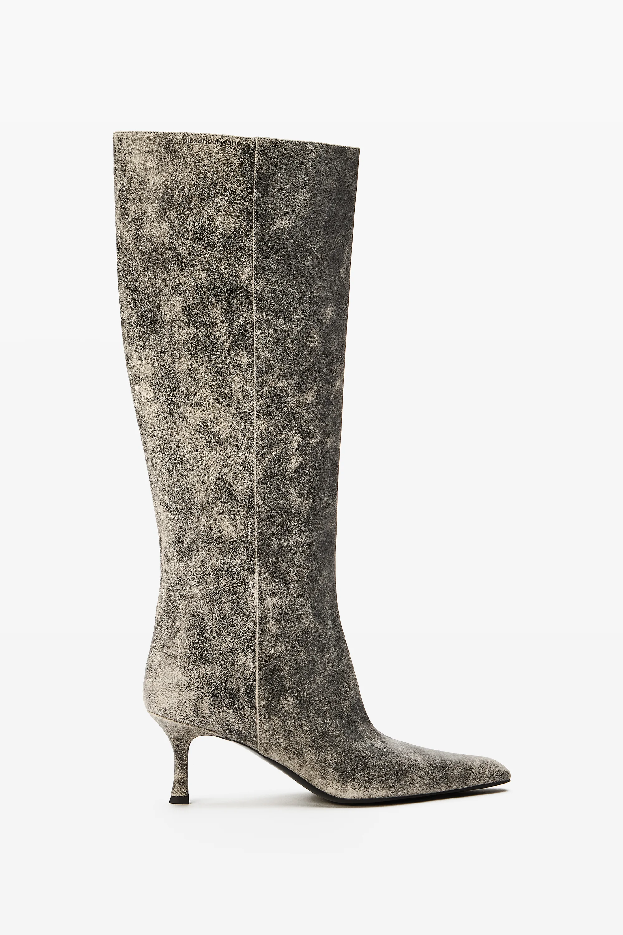 Black Crackle Leather Vera Boot - 1