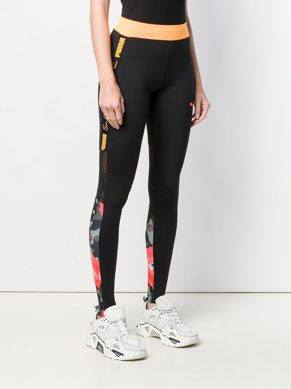 contrast waistband leggings - 3