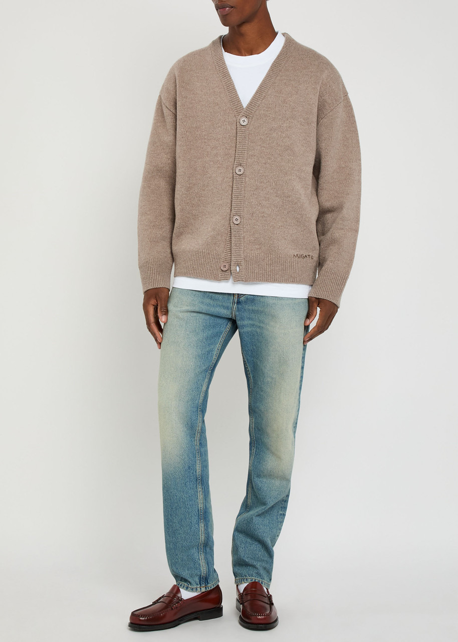 Axel Arigato Milo Logo-embroidered Wool Cardigan - 4