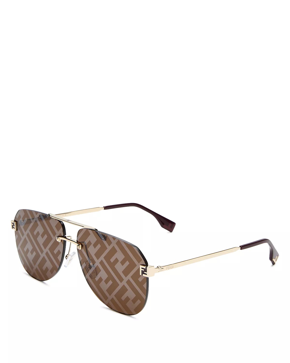 Fendi Sky Mirrored Pilot Sunglasses, 61mm - 1