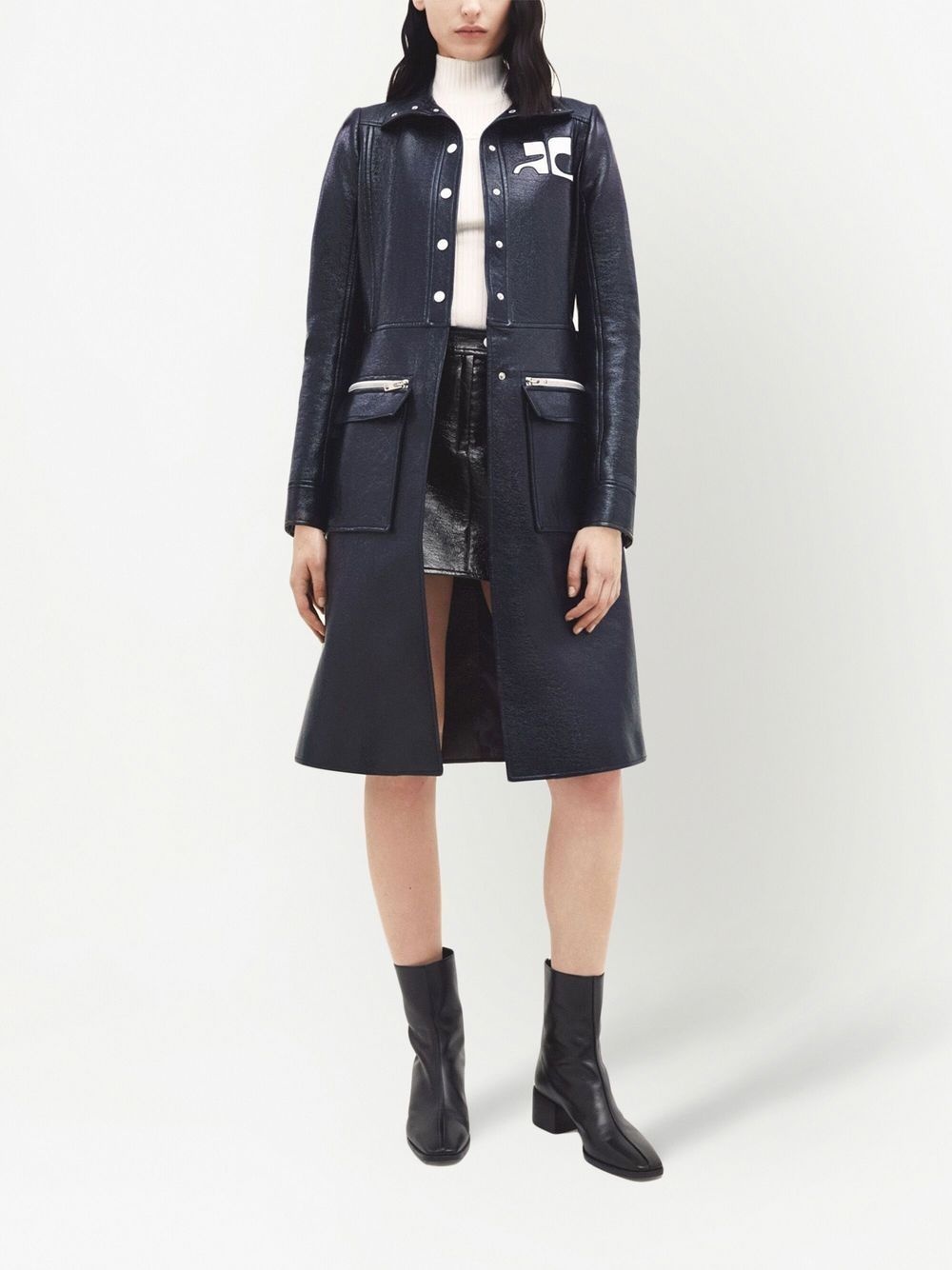 Reedition vinyl trenchcoat - 2