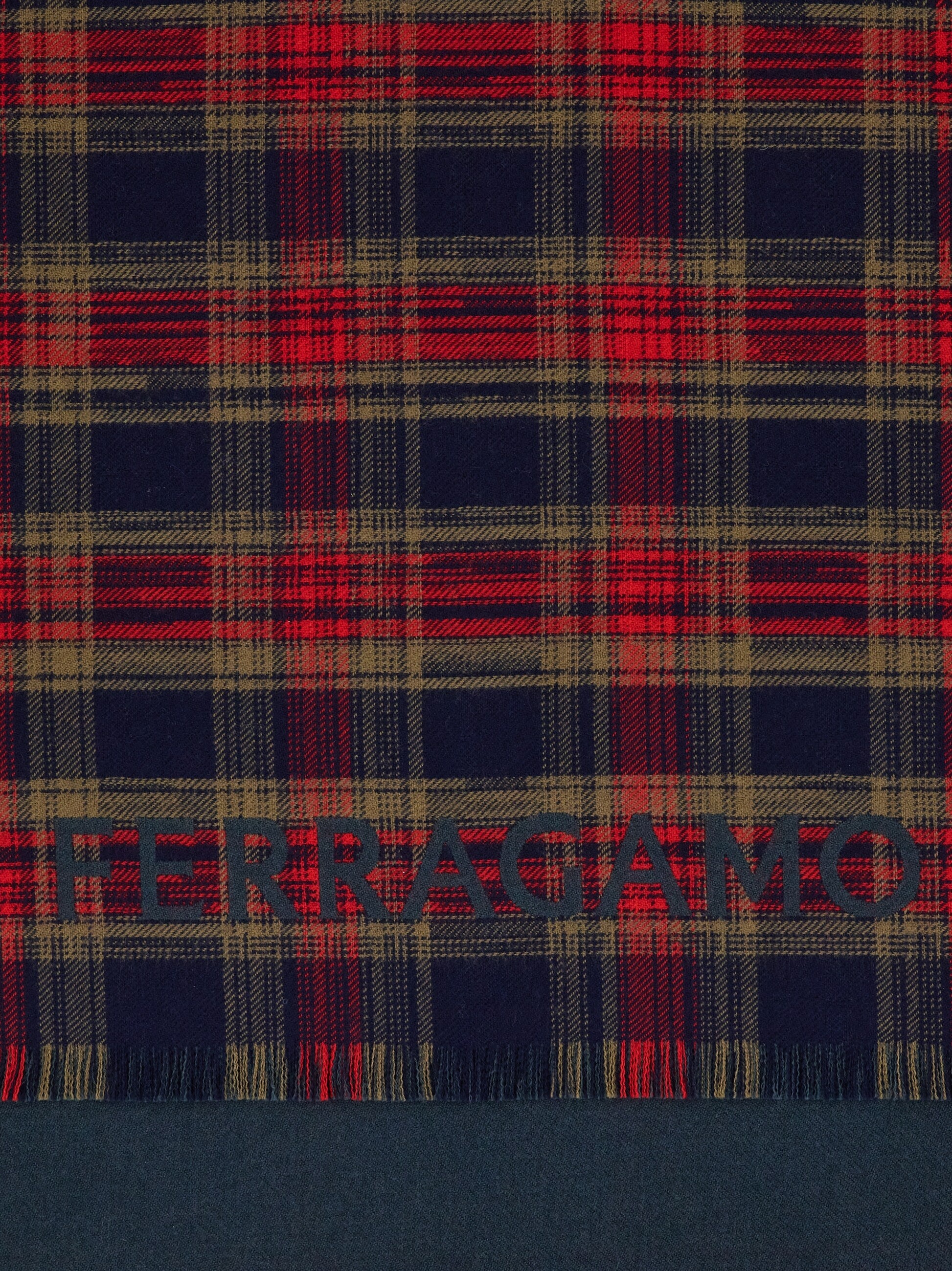 Tartan wool scarf - 2