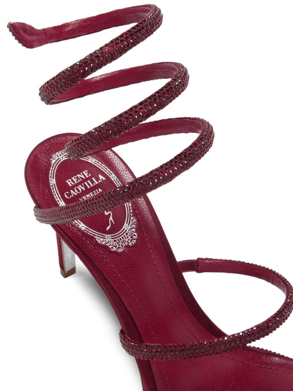110mm crystal-embellished spiral sandals - 3