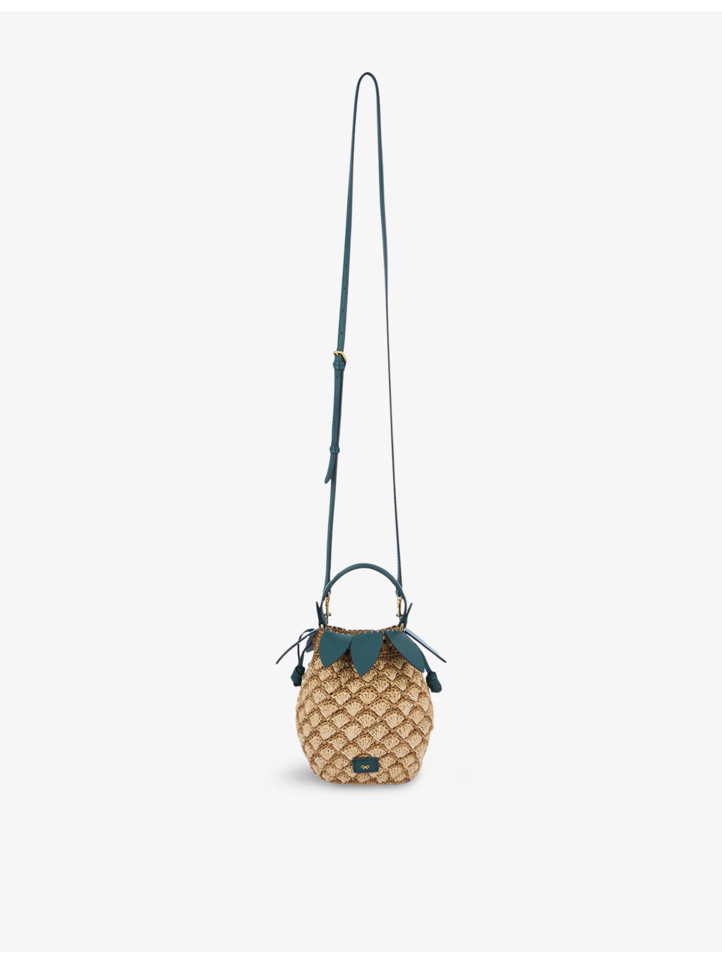 Pineapple Raffia Cross-Body Bag - 4