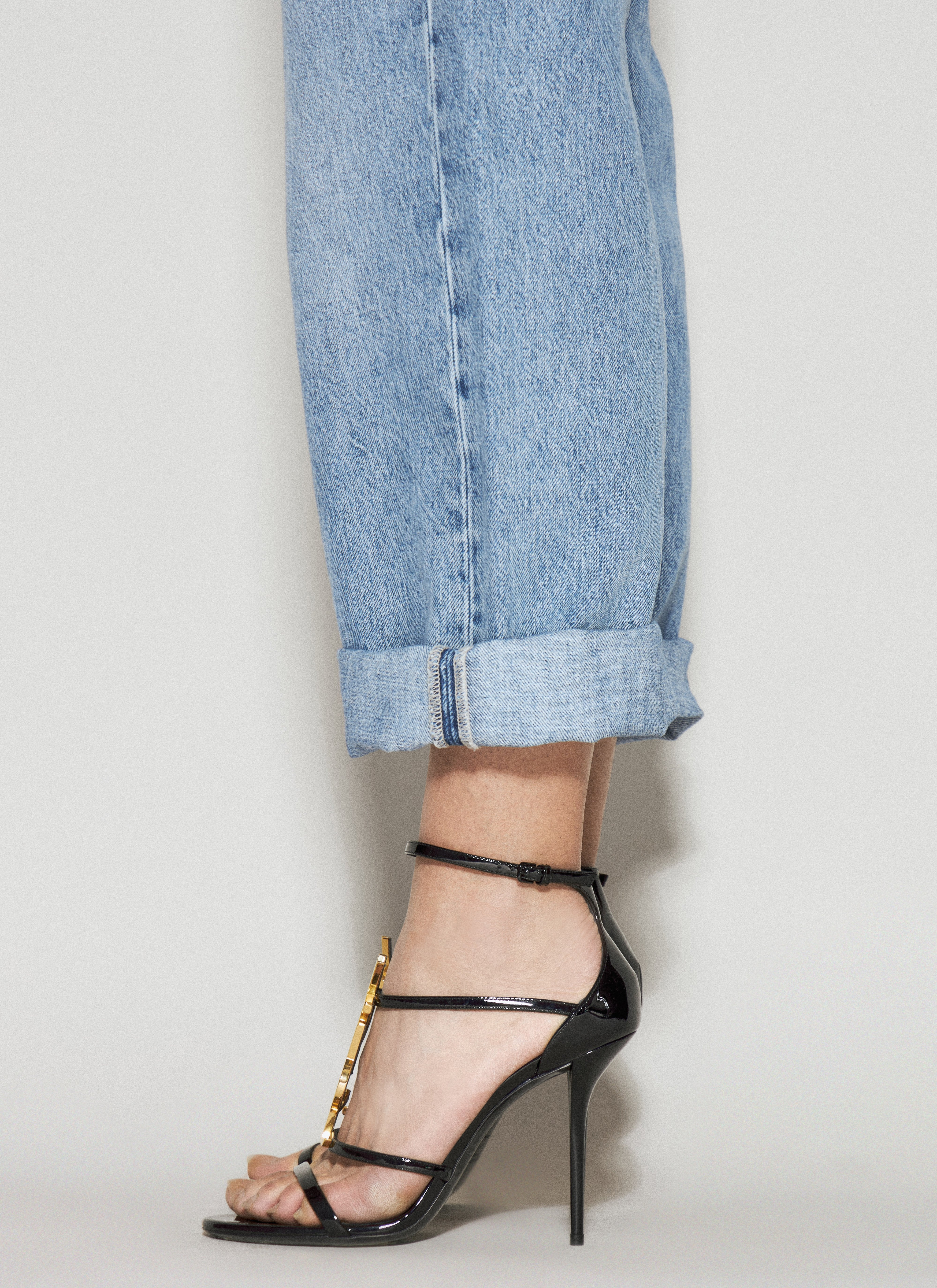 Saint Laurent Women Cassandra Heeled Sandals - 4