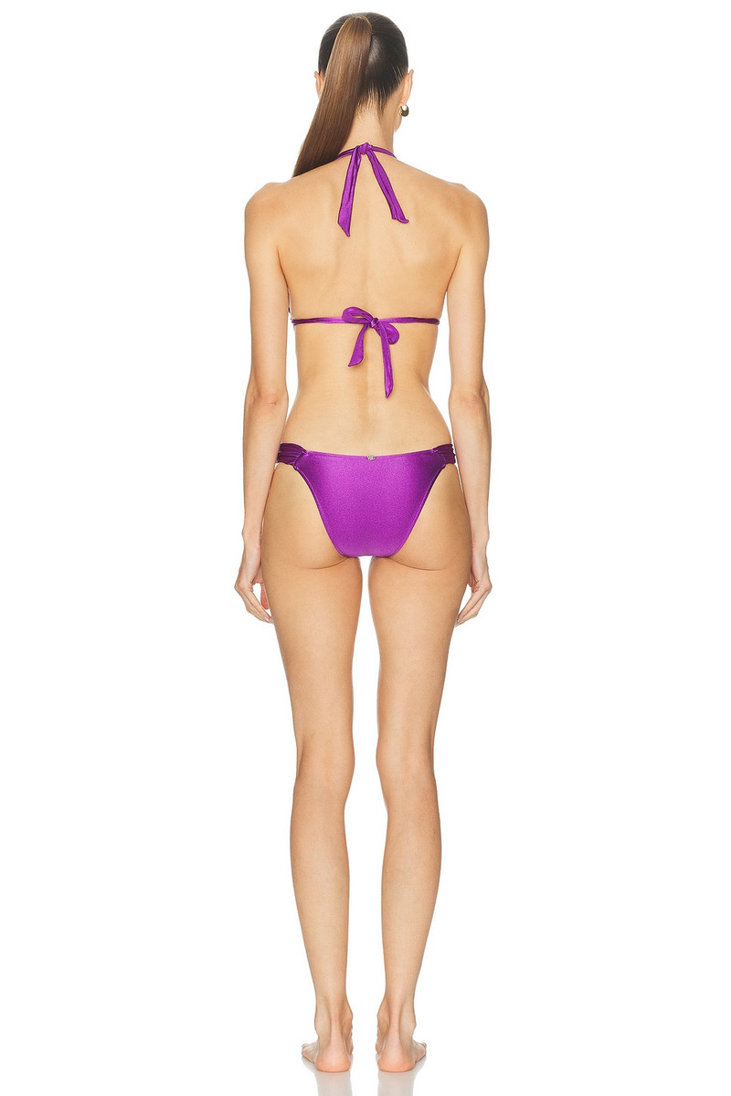 ADRIANA DEGREAS Solid Triangle Bikini Set outlook