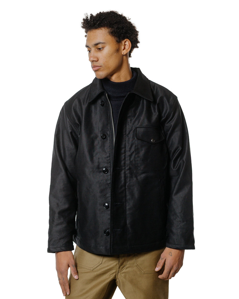 The Real McCoys BJ25101 Buco Civilian Collared Deck Jacket Black outlook