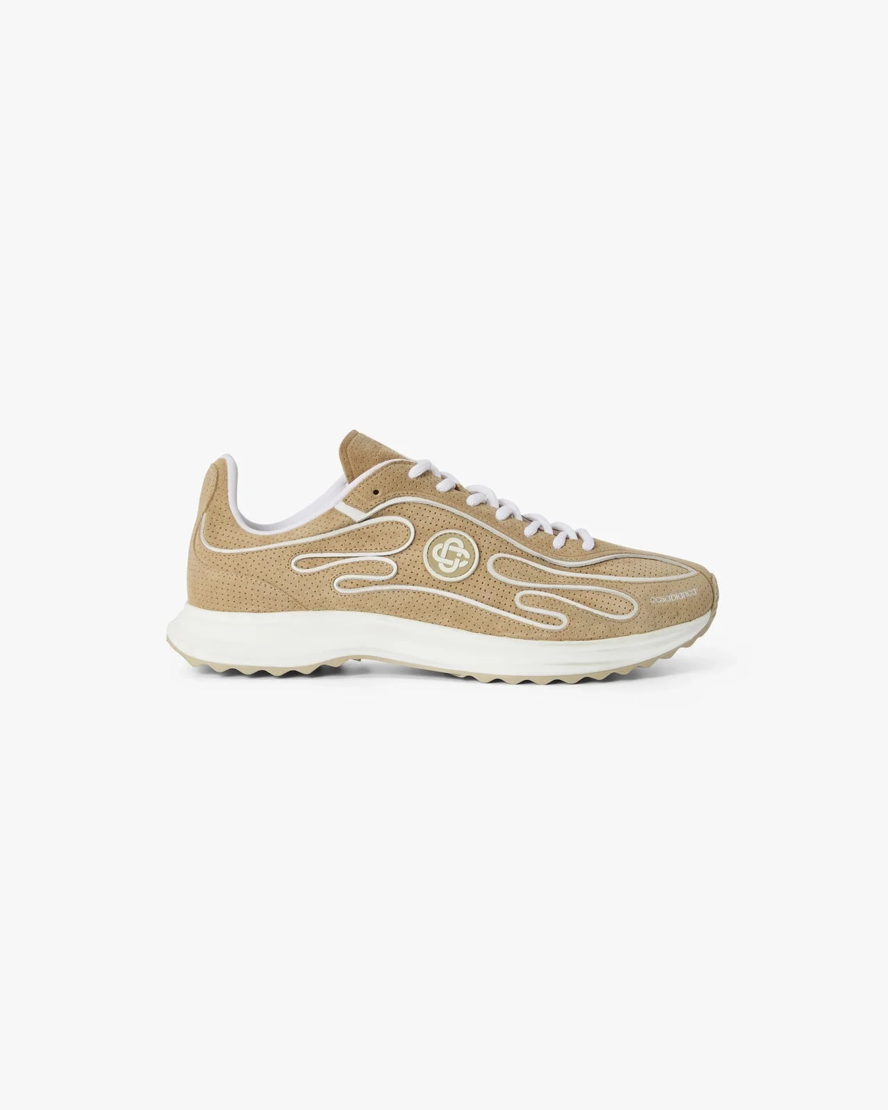Men's Beige Suede Stade Sneaker - 1