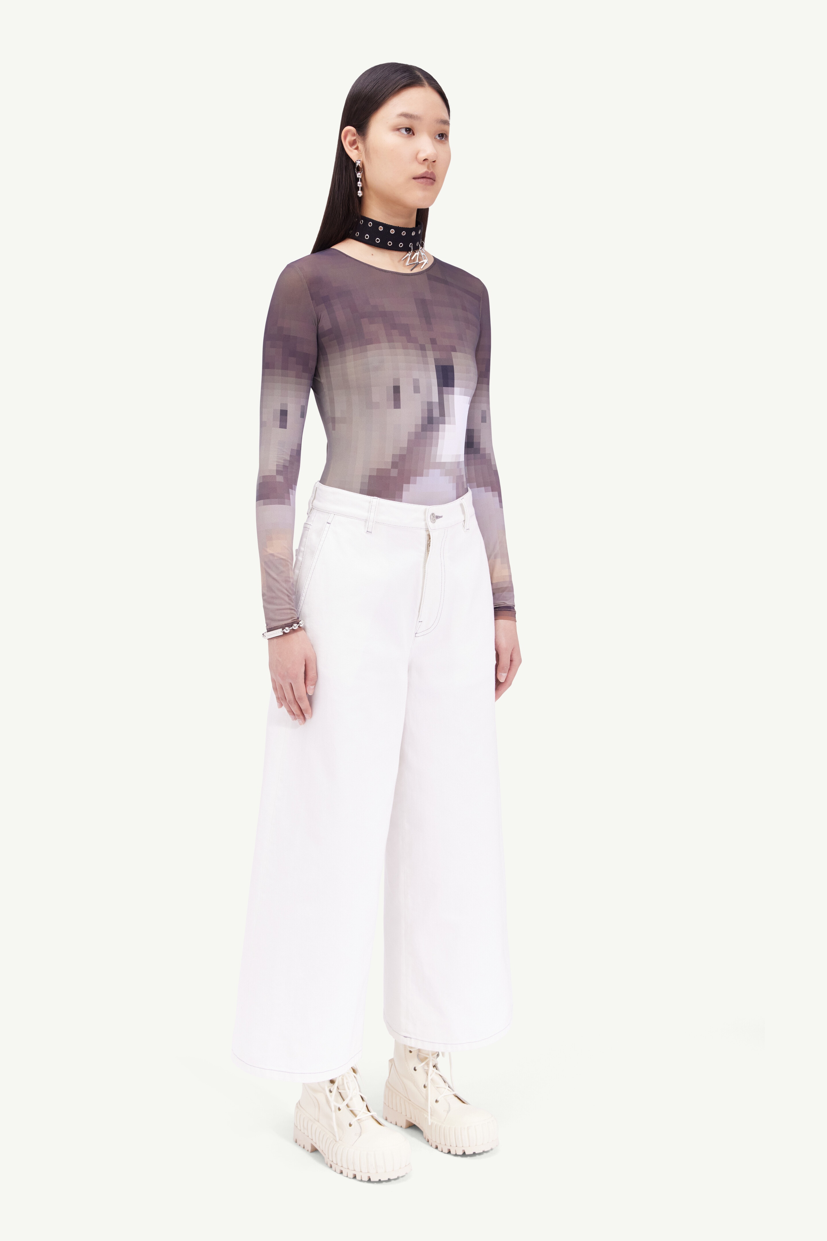 Oversized cropped jeans - 3