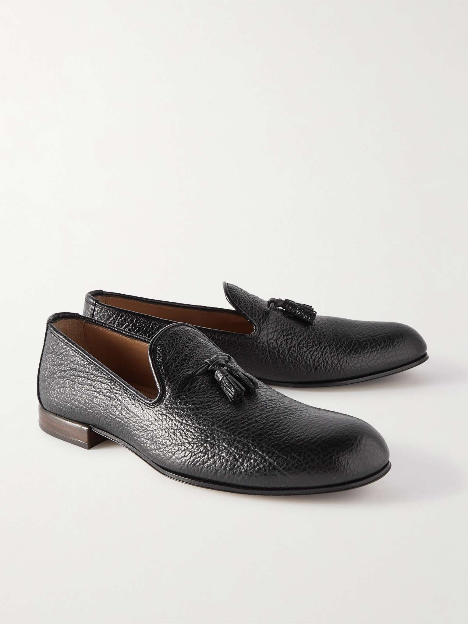 Full-Grain Leather Tasselled Loafers - 4