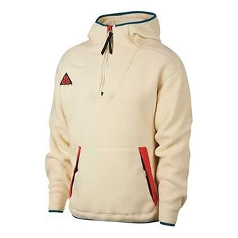 Nike ACG Fleece Half-Zip Jacket Men Beige White AJ1987-258 - 1