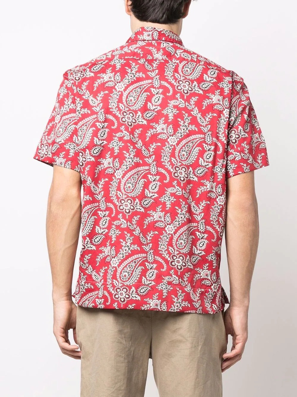 paisley-print short-sleeve shirt - 4