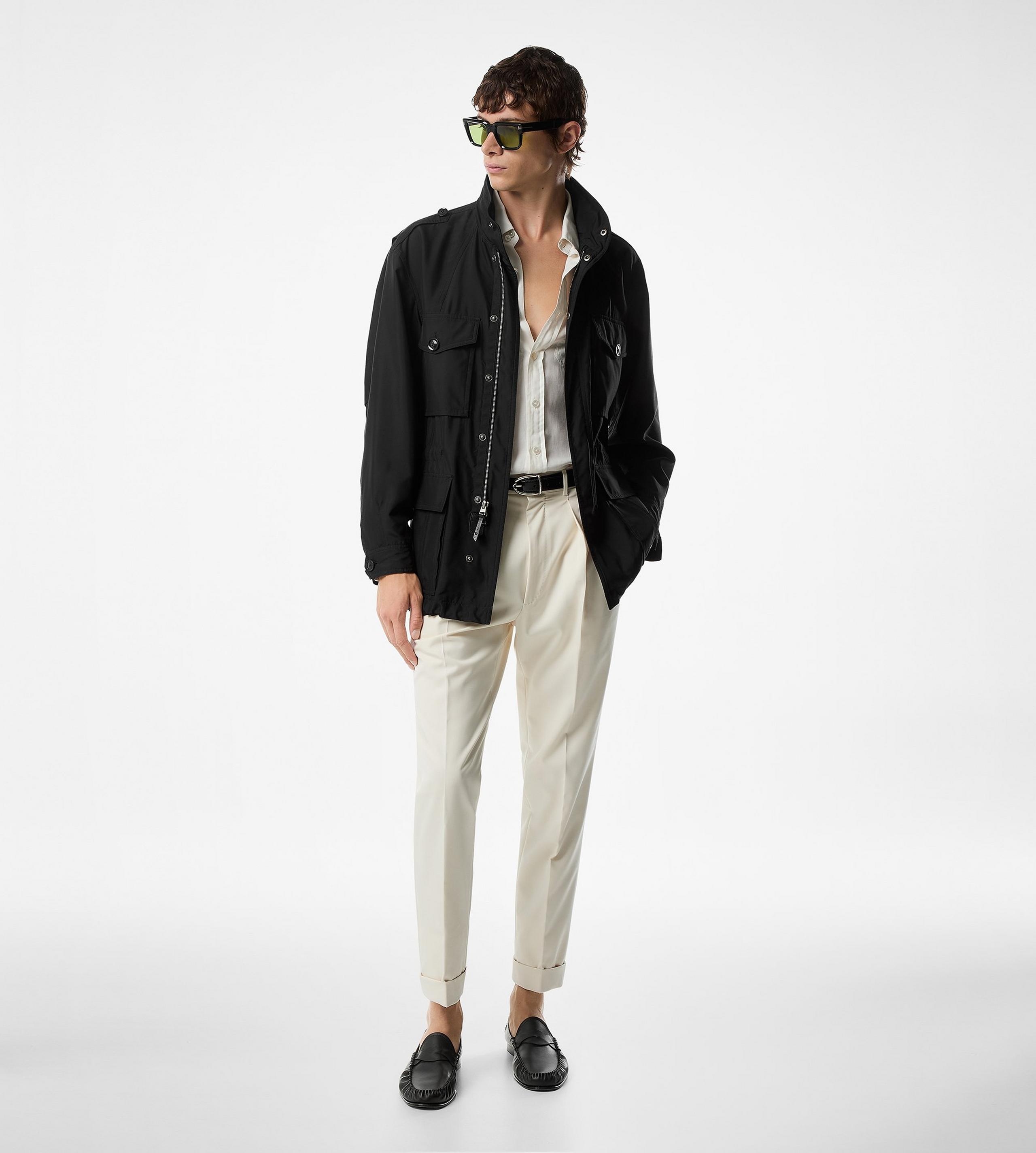 WASHED SILK POPLIN FIELD JACKET - 3