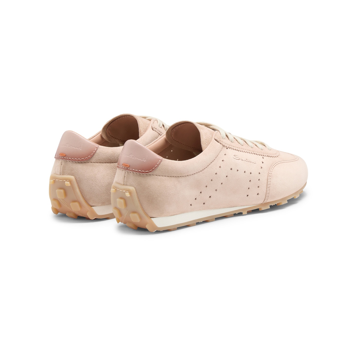 Women's pink suede sneaker - 3