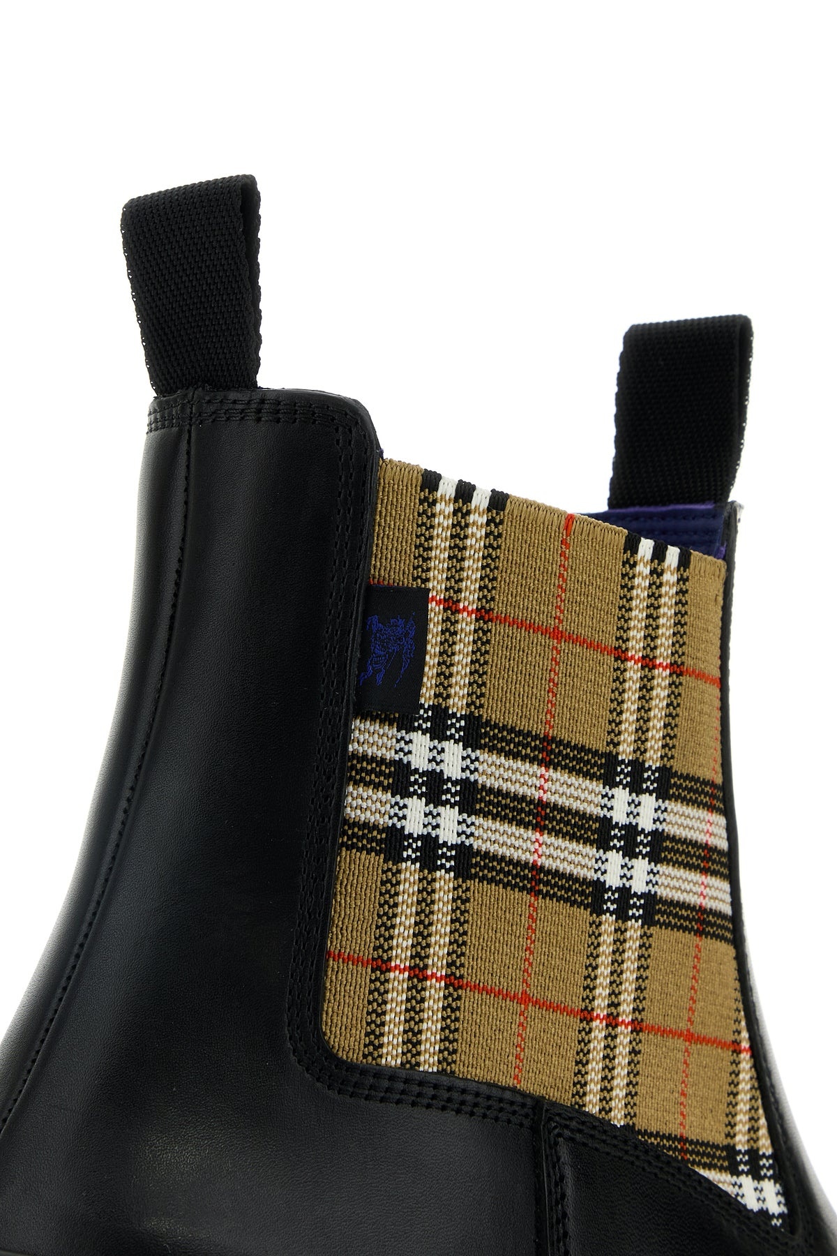 Black leather ankle boots - 4