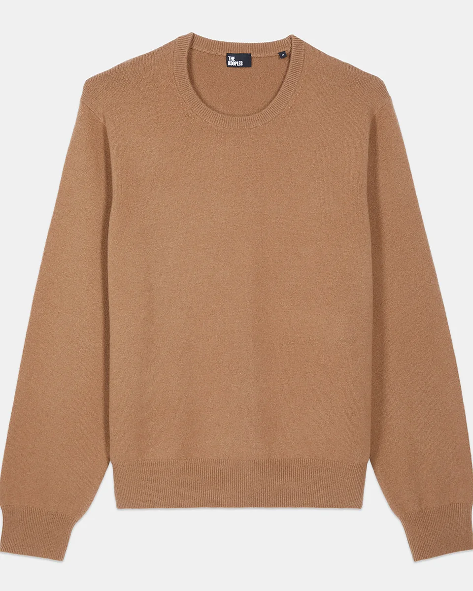 CAMEL CASHMERE SWEATER - 1
