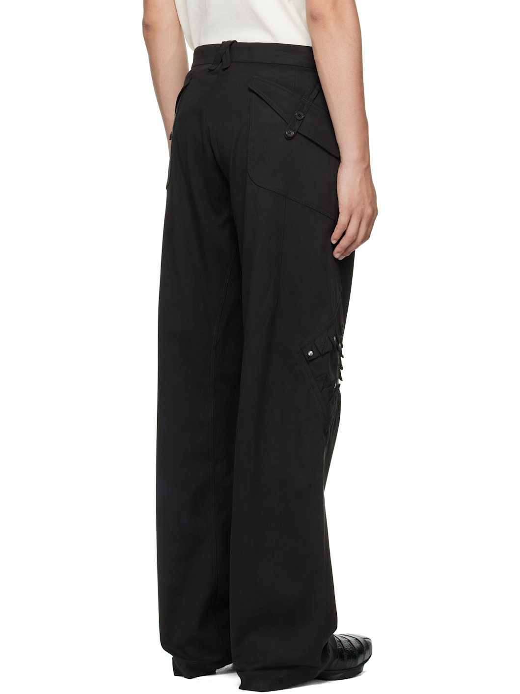 Black Estike Trousers - 3