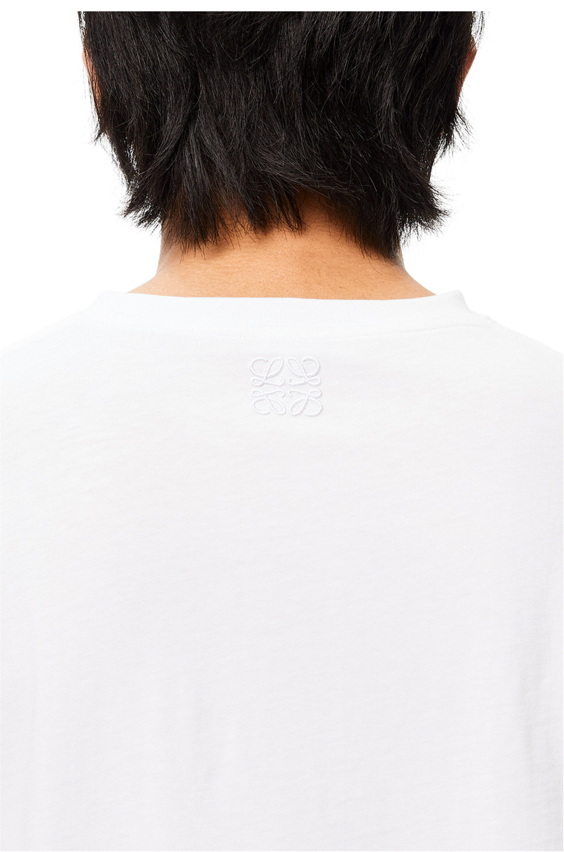 Pansy print T-shirt in cotton 5