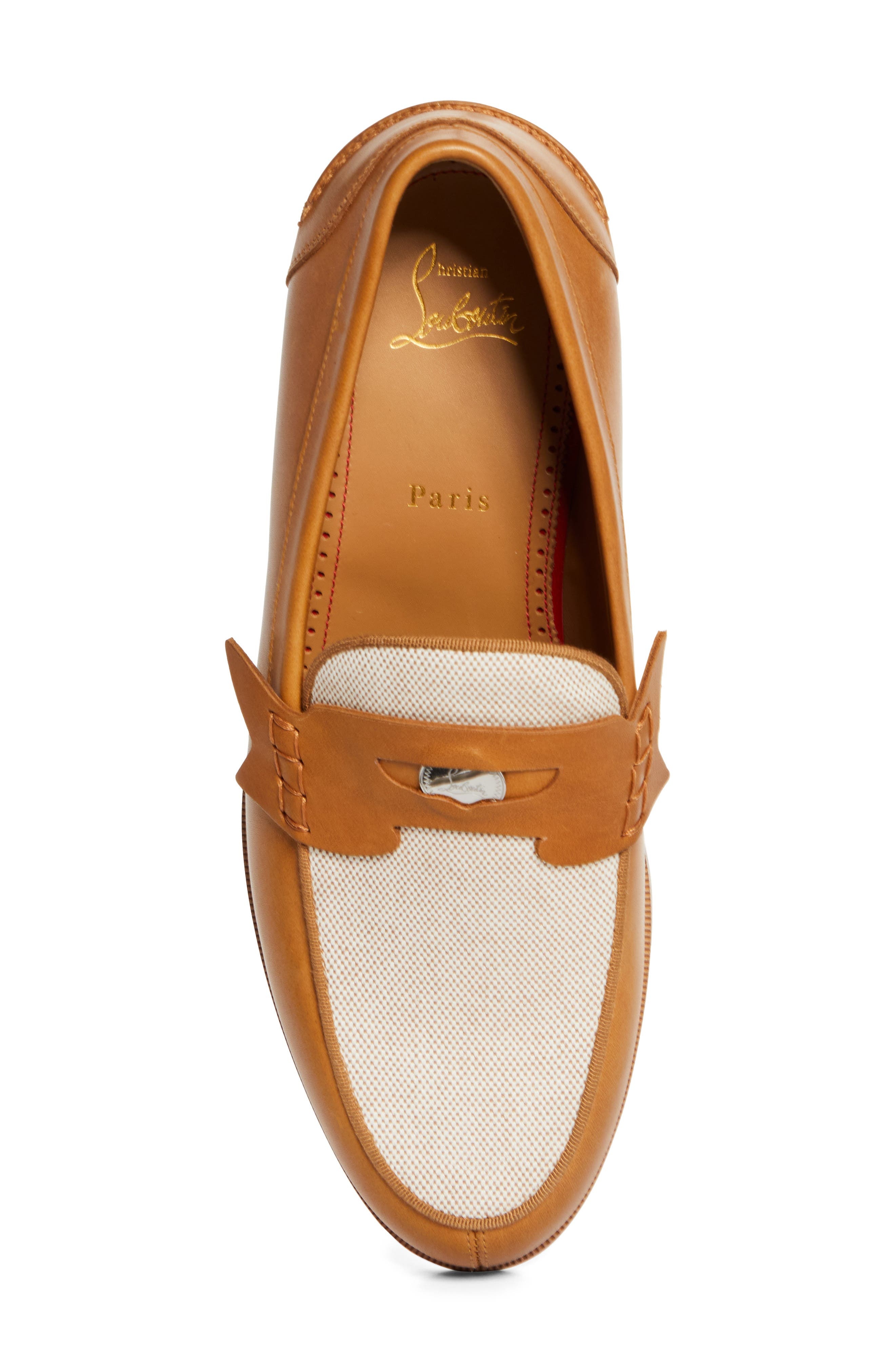 Christian Louboutin Penny Loafer in Terra/Brown at Nordstrom - 5