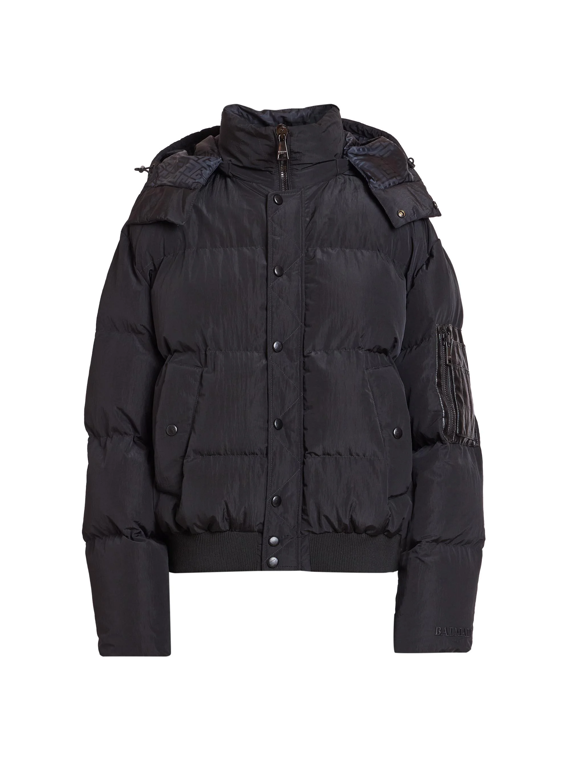 Men's Quilted Puffer Down Jacket - Noir - 1