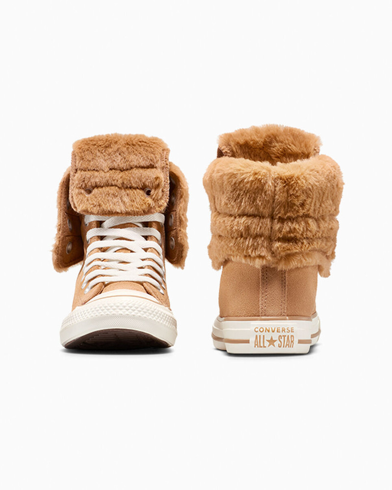 Chuck Taylor All Star Fold Over XHi Faux Fur 8