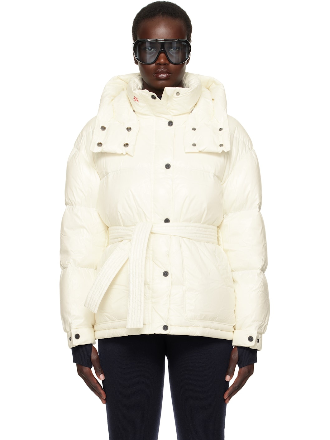White Maya Down Jacket - 1