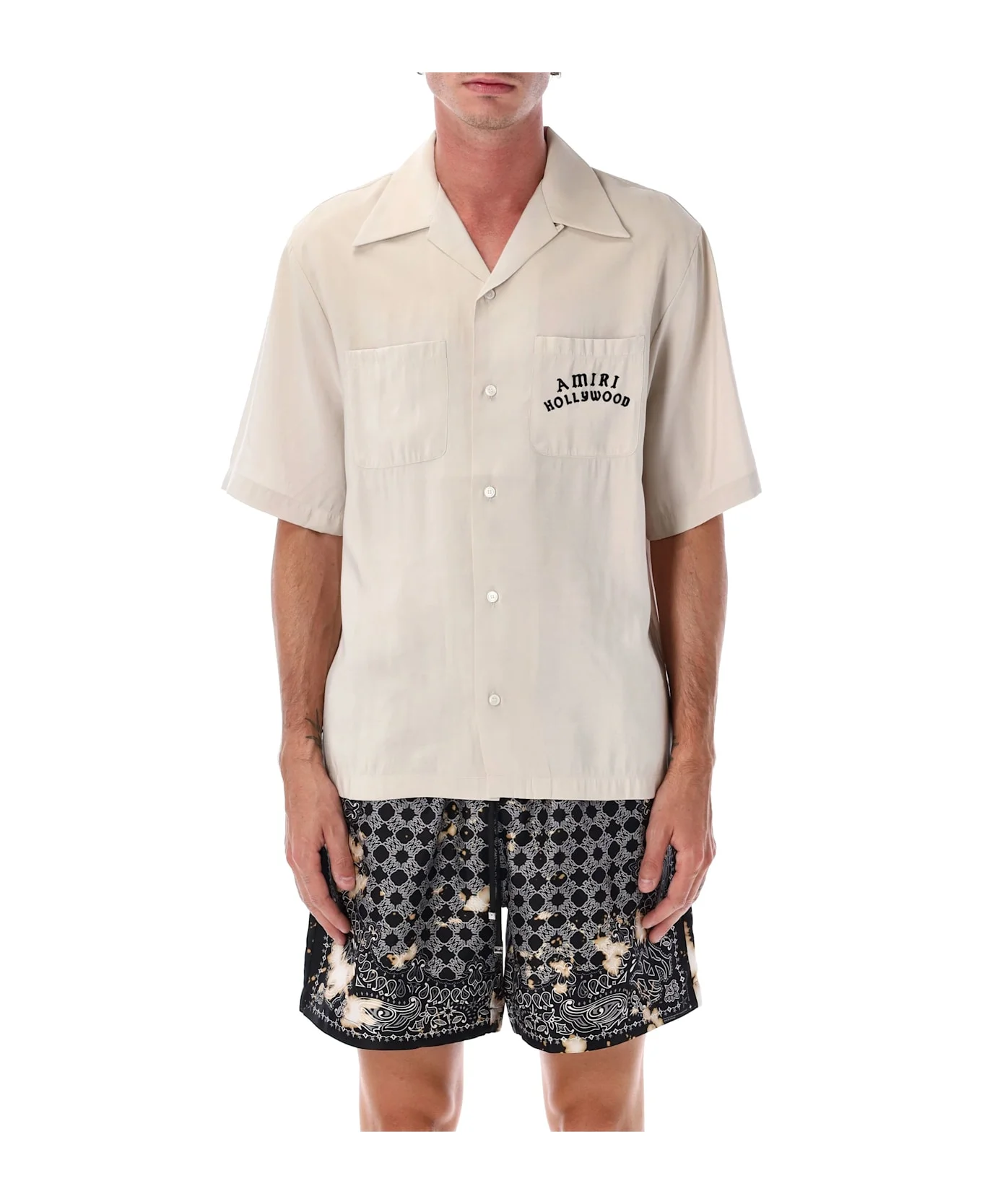 Amiri Hollywood Print Bowling Shirt - 1