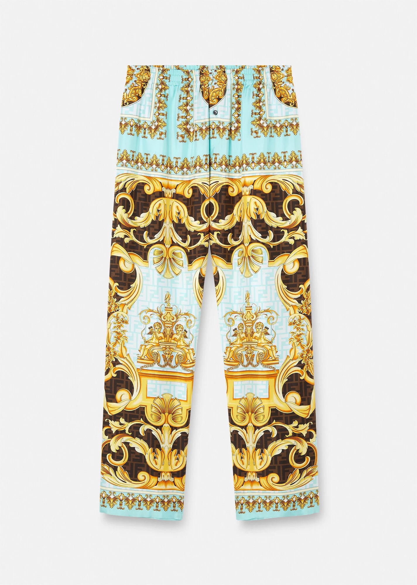 Fendace Gold Baroque Pyjama Bottoms - 1