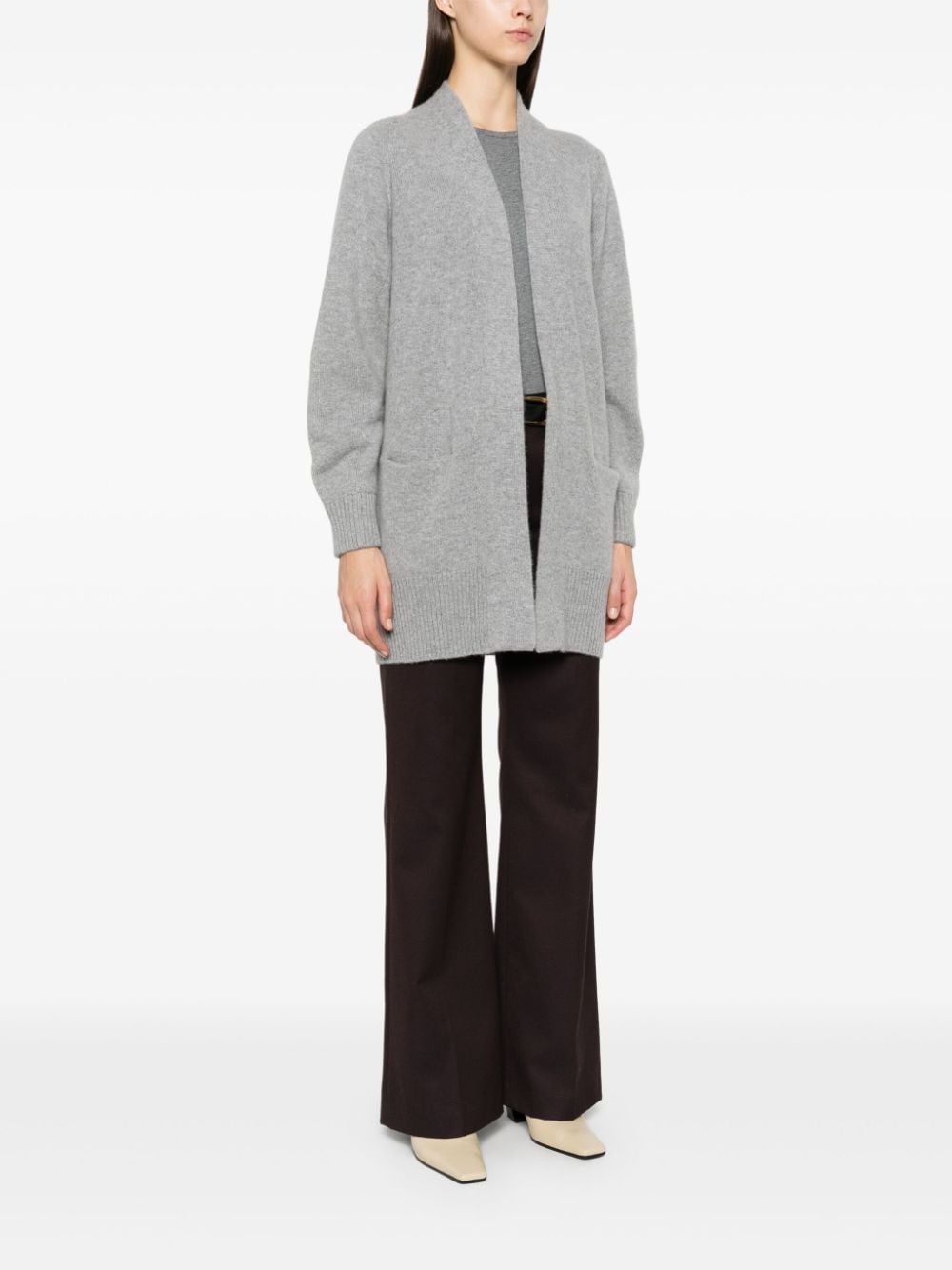 open-front cashmere cardigan - 3