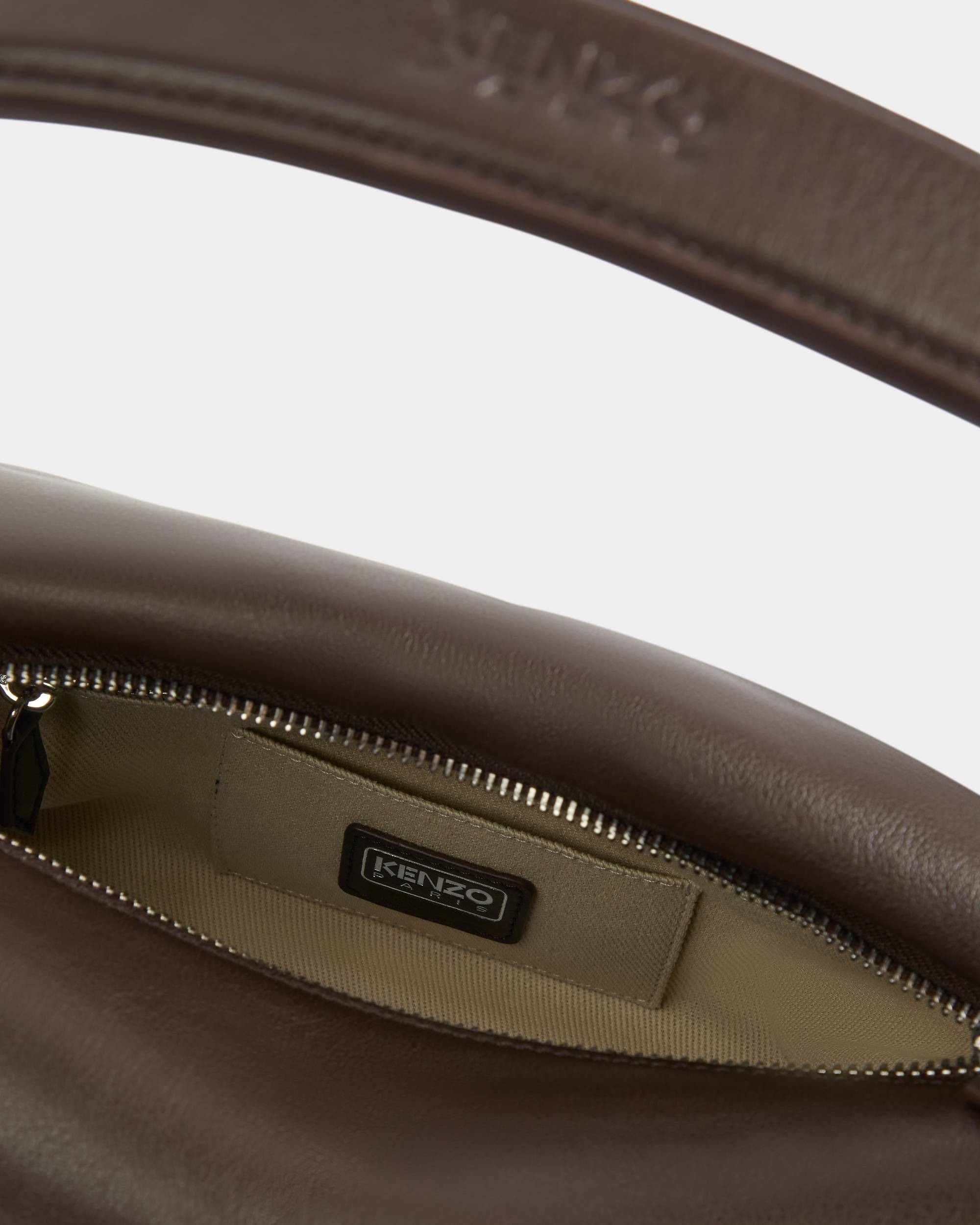 'KENZO Furoshiki' large shoulder bag in leather - 6