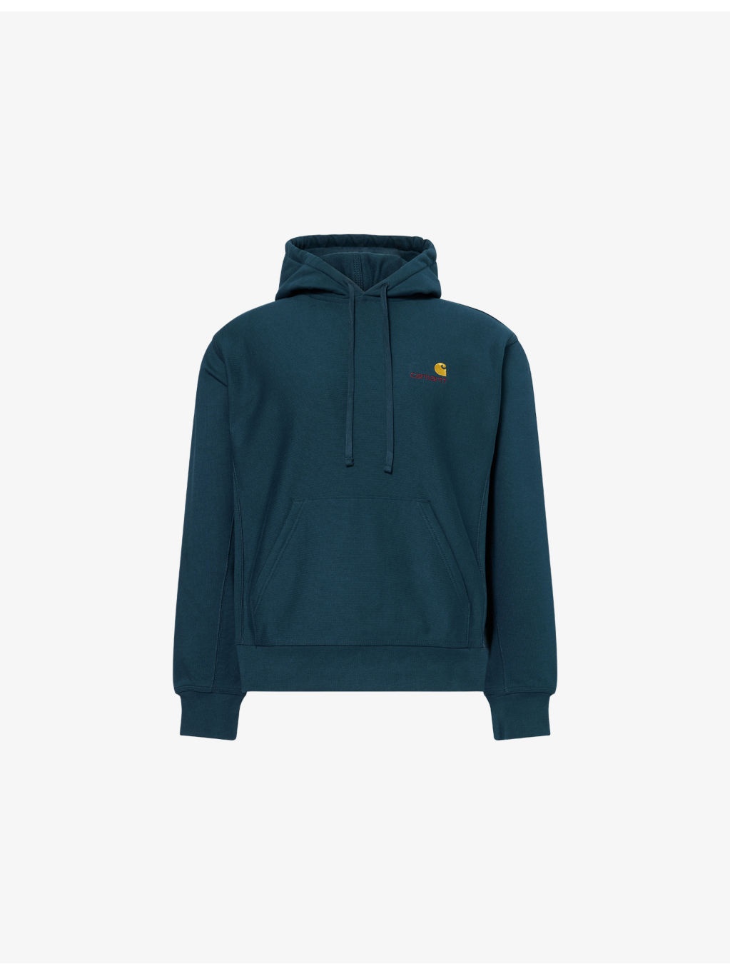 American Script Logo-Embroidered Cotton Hoody - 1