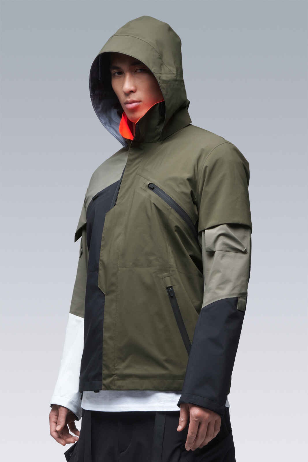 J1B-GT-MULTI Multi RAF Green (2 hoods: RAF Green & Hi-Vis Orange) - 48