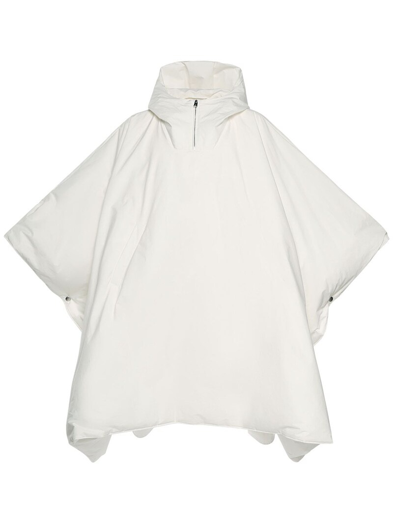 Oversize frosted poplin padded cape - 1