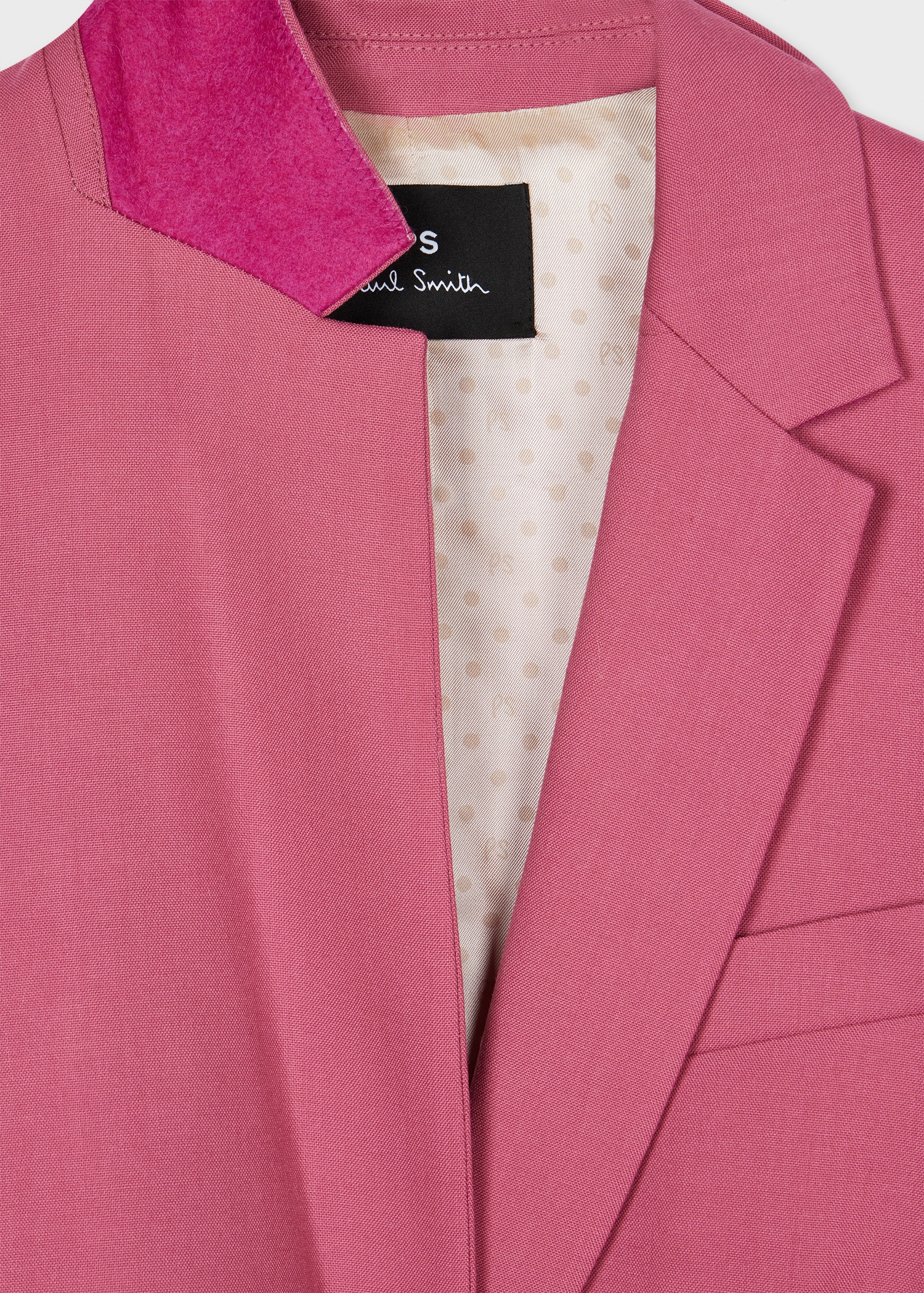 Women's Mauve Wool Hopsack Blazer - 2