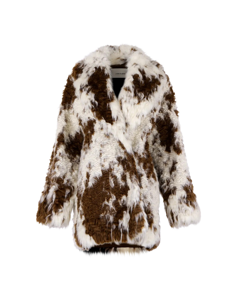 HEFT FUR COAT FLECKED 5
