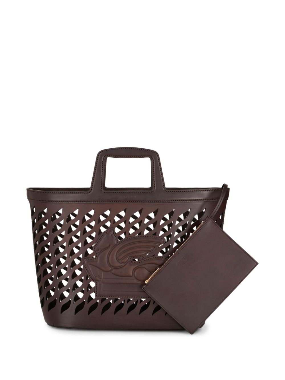 Pegaso-motif laser-cut tote - 3