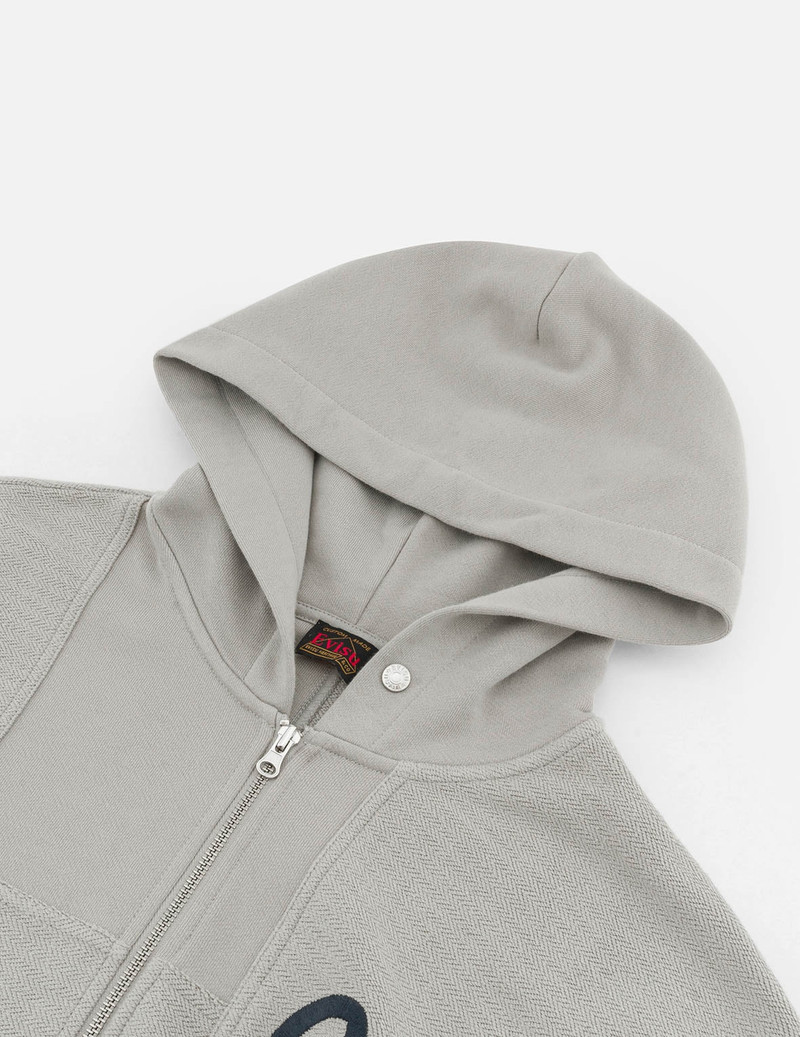 Seagull Embroidery and Fabric Blocking Relax Fit Hoodie 5