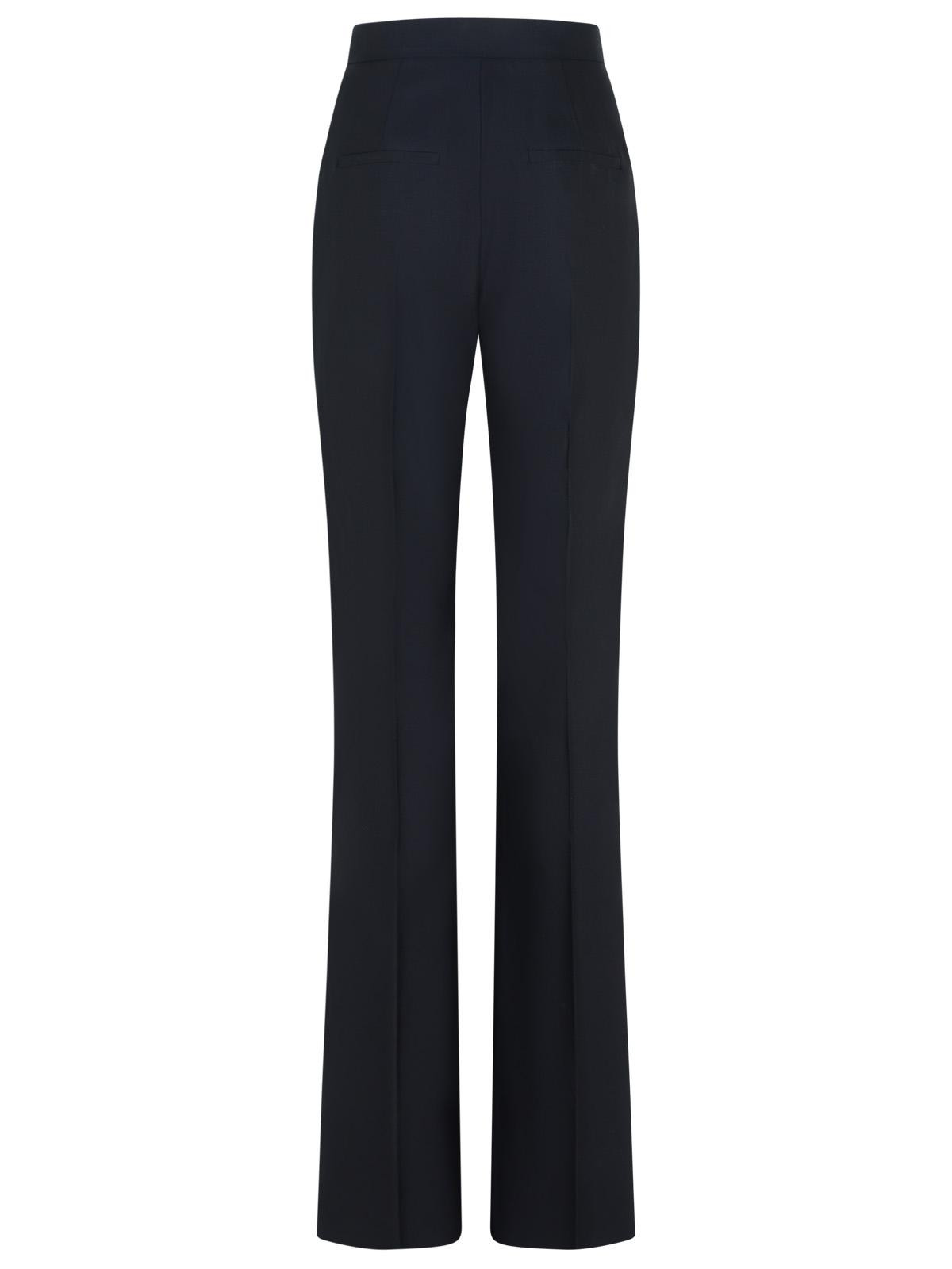 Max Mara 'Delfino' Black Virgin Wool Blend Pants Women - 3