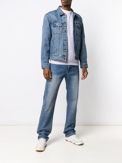 A.P.C. faded slim bootcut jeans outlook